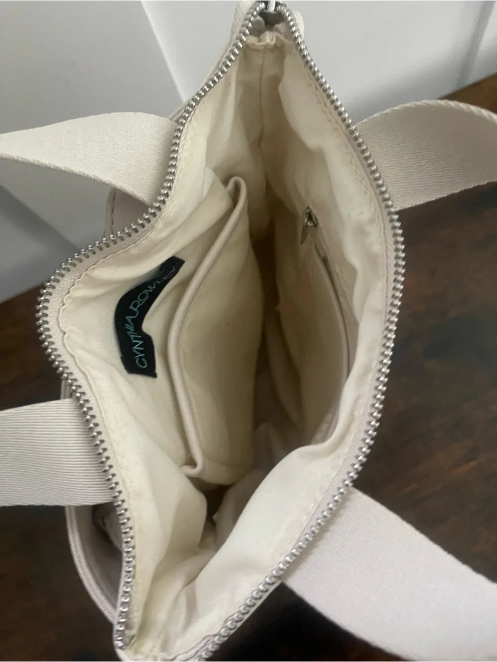Cynthia Rowley Cream Convertible Tote Backpack
